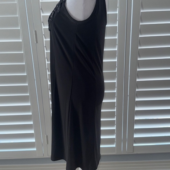 Nic&Dom Sequined Neck Stretchy Mini Dress Size Small in Black/Gray - Picture 4 of 8
